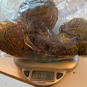 Green and blue variegated, sock yarn